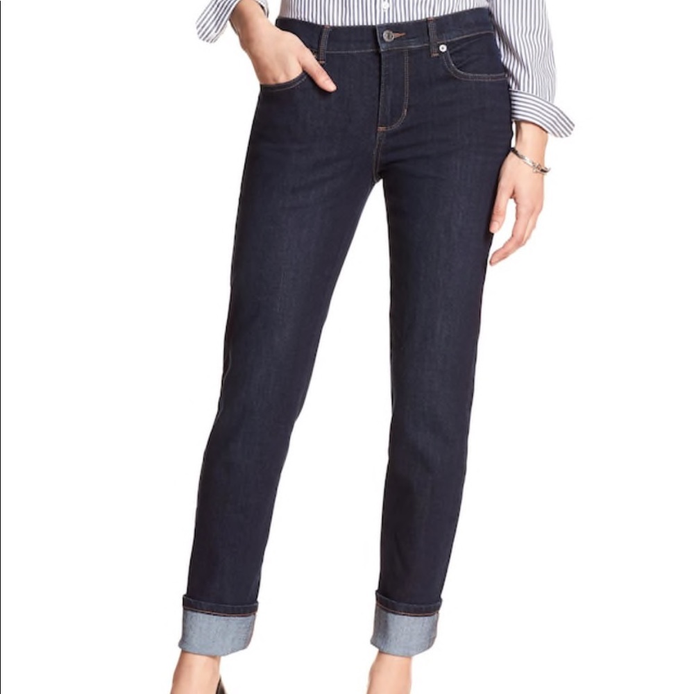 Banana Republic 28 Petite Rinse Straight Leg Jean